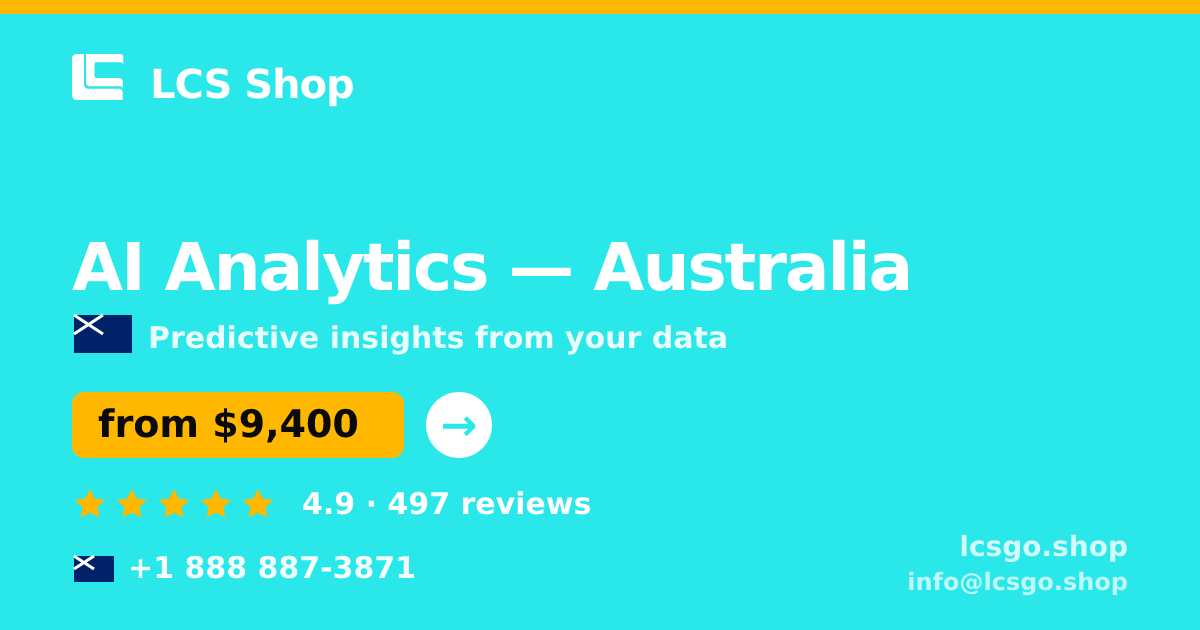 AI Analytics in Melbourne — from $12,000, rated 4.6/5 by 1112 clients. LCS Shop.