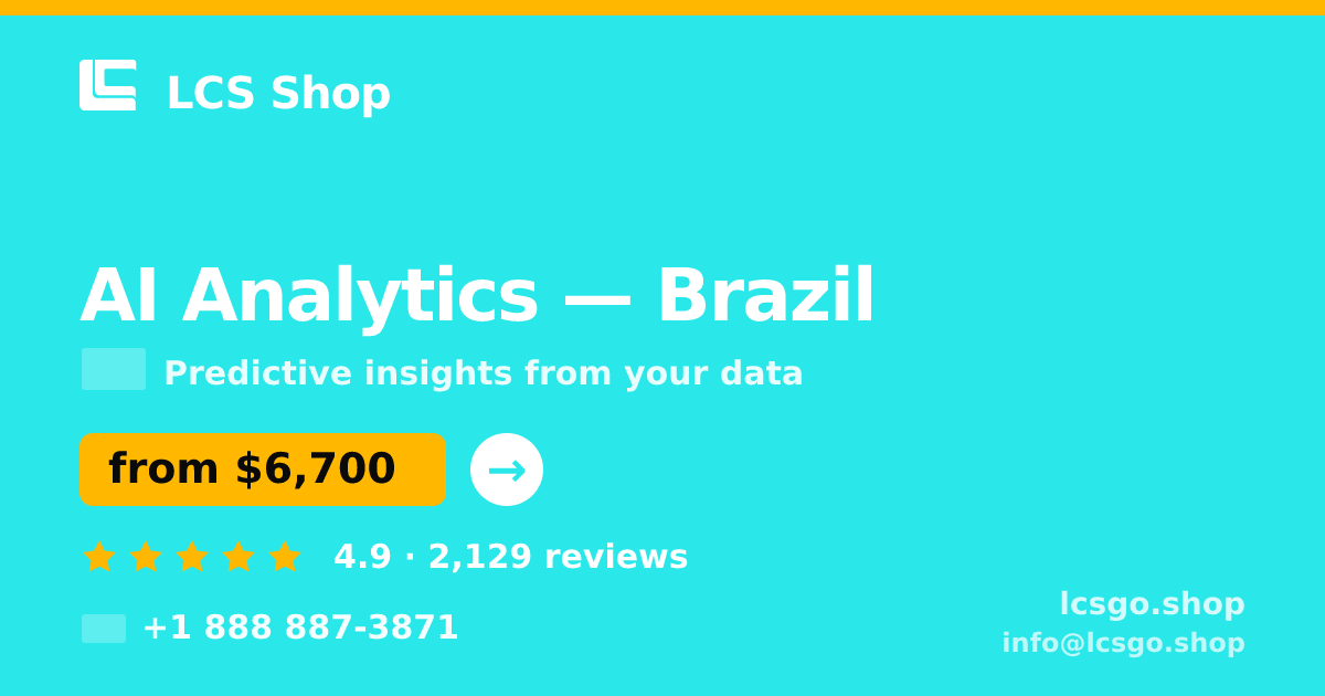 AI Analytics in São Paulo — from $6,200, rated 4.6/5 by 1095 clients. LCS Shop.