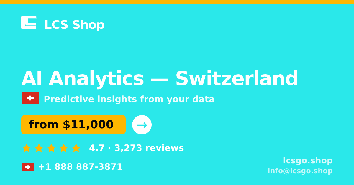 AI Analytics in Geneva — from $15,000, rated 4.7/5 by 402 clients. LCS Shop.