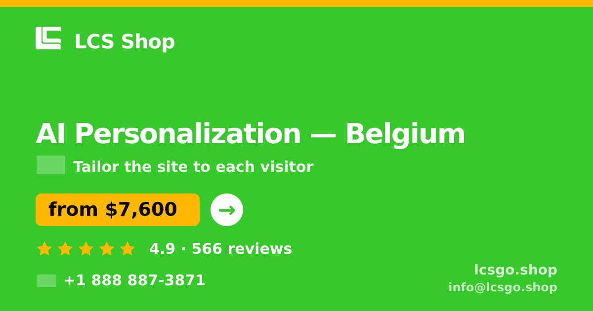 AI Personalization in Brussels — from $9,000, rated 4.7/5 by 1028 clients. LCS Shop.