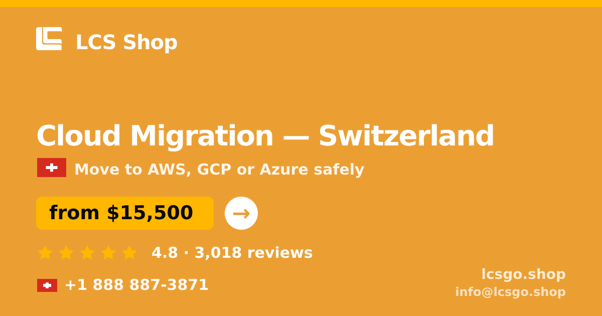 Cloud Migration in Geneva — from $27,000, rated 4.7/5 by 969 clients. LCS Shop.