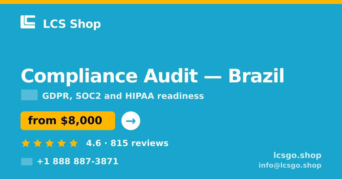Compliance Audit in Brazil — from $8,000, rated 4.6/5 by 815 clients. LCS Shop.