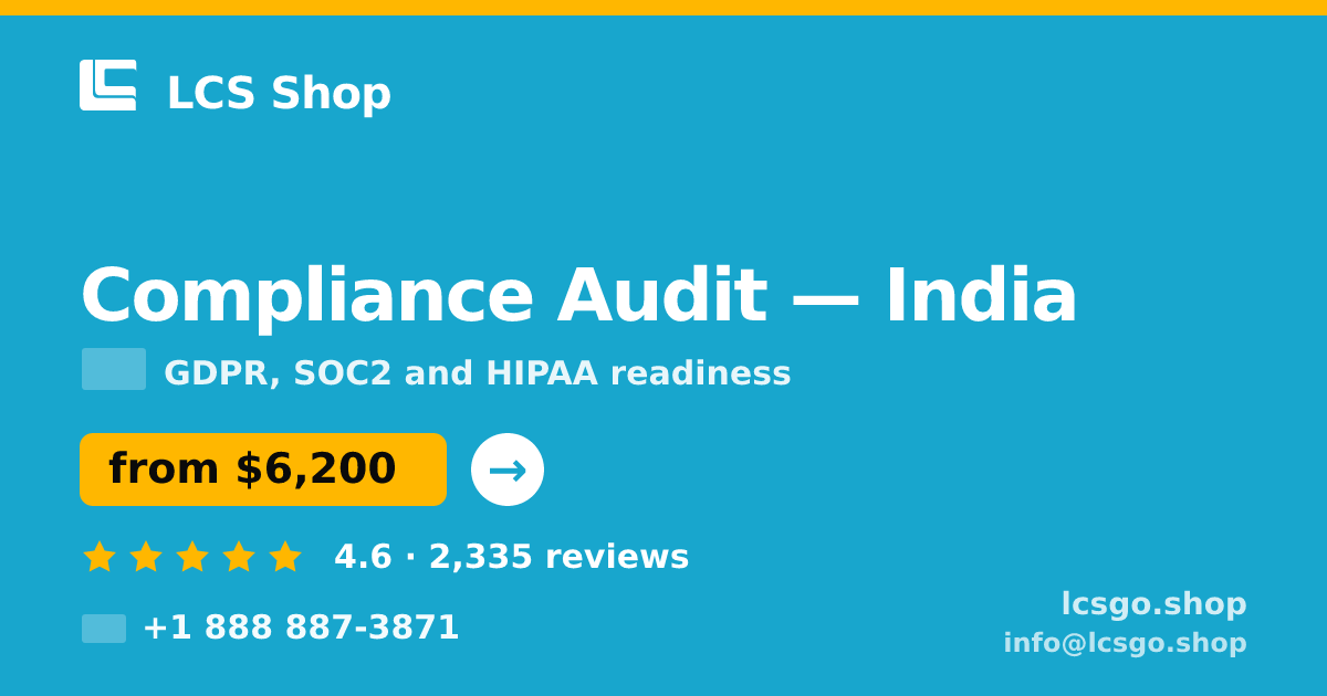 Compliance Audit in India — from $6,200, rated 4.6/5 by 2335 clients. LCS Shop.