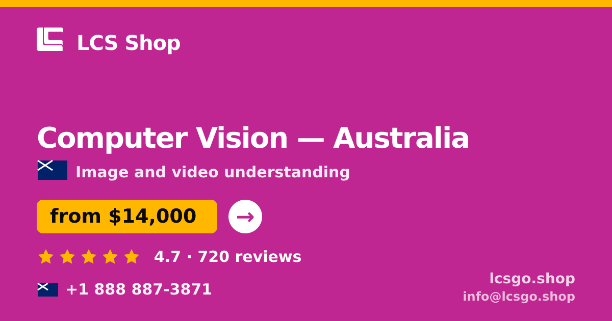 Computer Vision in Perth — from $20,500, rated 4.7/5 by 2268 clients. LCS Shop.