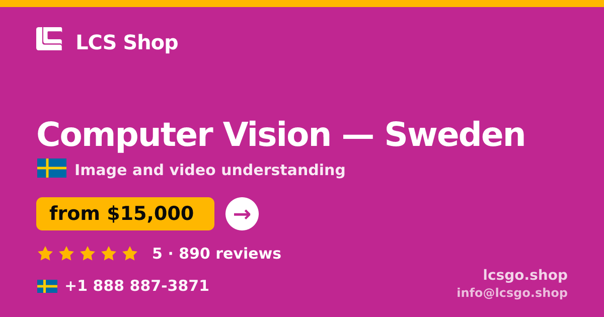 Computer Vision in Malmö — from $18,000, rated 4.5/5 by 1738 clients. LCS Shop.