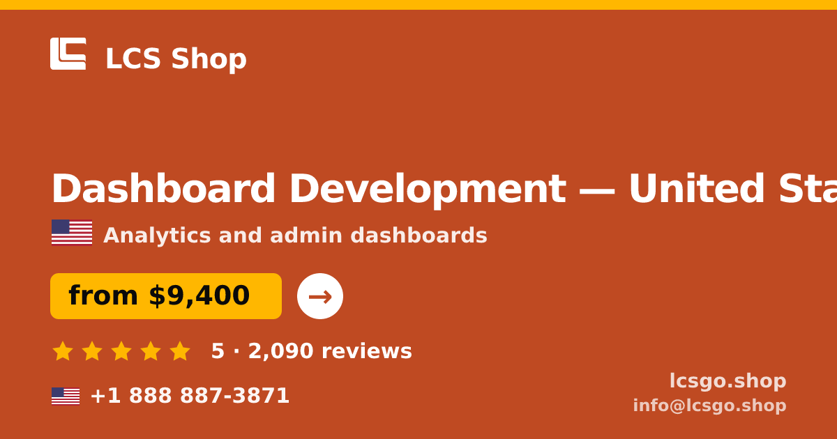 Dashboard Development in Atlanta — from $10,000, rated 4.6/5 by 2342 clients. LCS Shop.