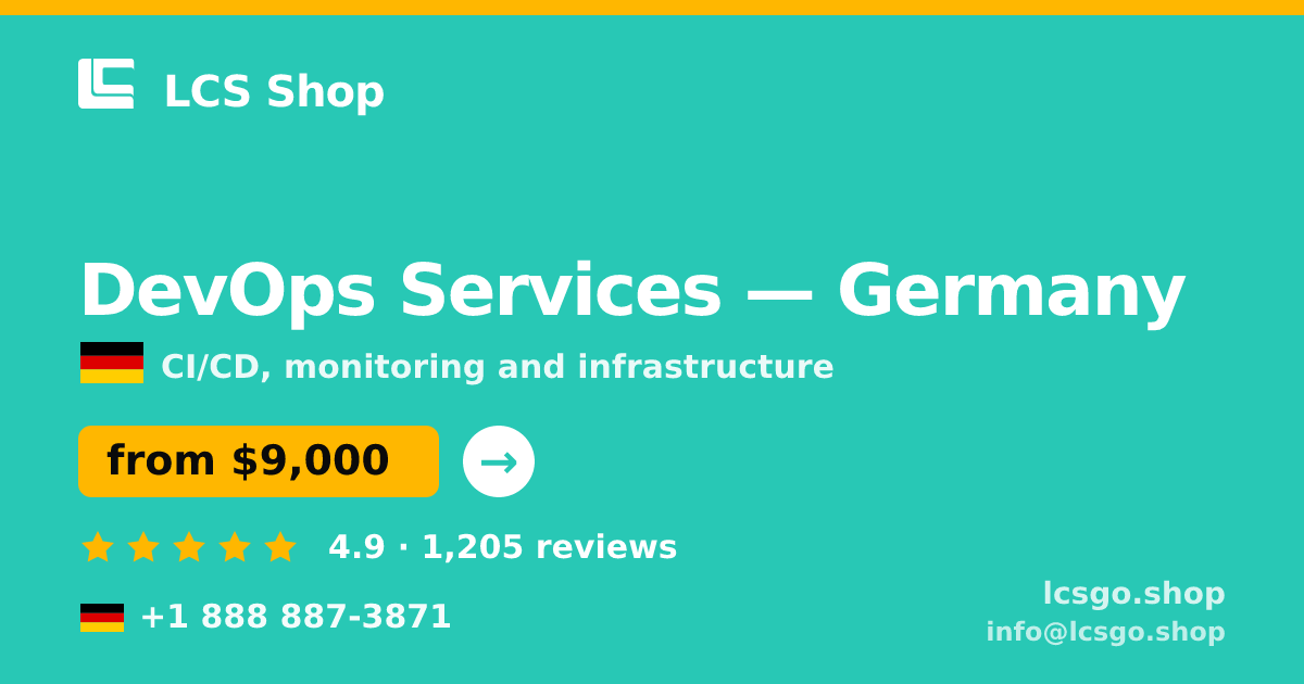 DevOps Services in Hamburg — from $12,500/mo, rated 4.9/5 by 2877 clients. LCS Shop.