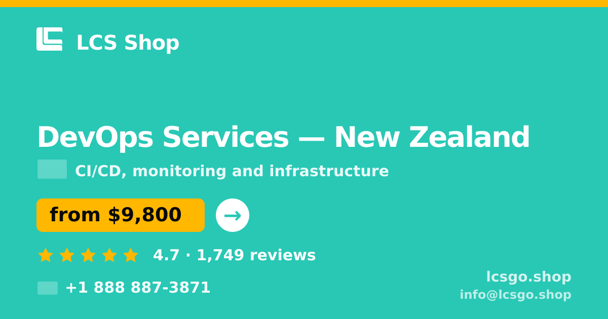 DevOps Services in Christchurch — from $11,000/mo, rated 4.6/5 by 429 clients. LCS Shop.