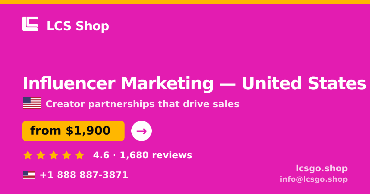 Influencer Marketing in Columbus — from $1,800/mo, rated 4.6/5 by 1783 clients. LCS Shop.