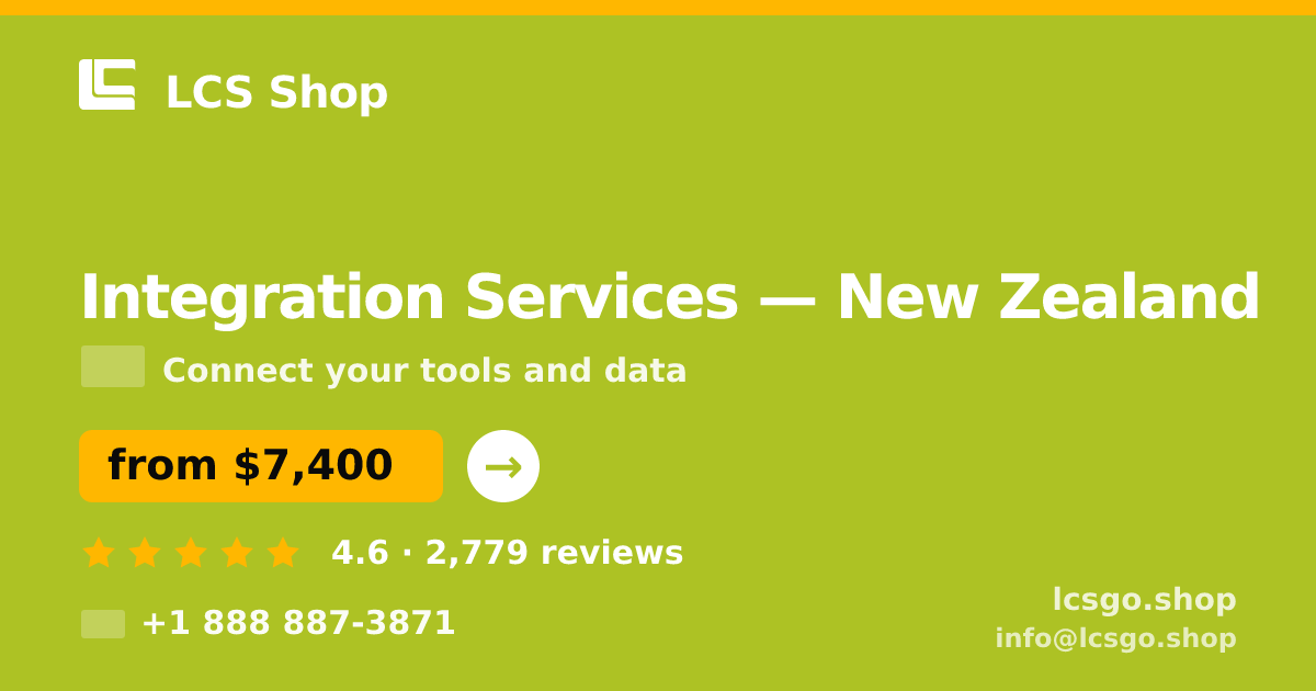 Integration Services in Christchurch — from $7,300, rated 4.8/5 by 660 clients. LCS Shop.