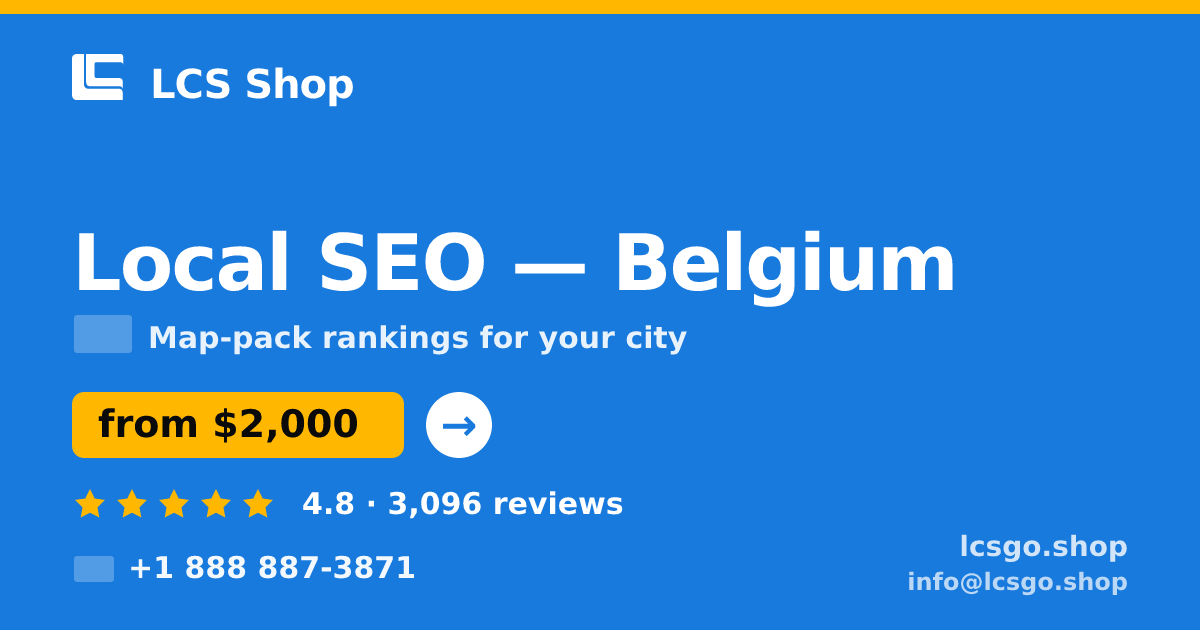 Local SEO in Antwerp — from $2,200/mo, rated 4.8/5 by 1809 clients. LCS Shop.