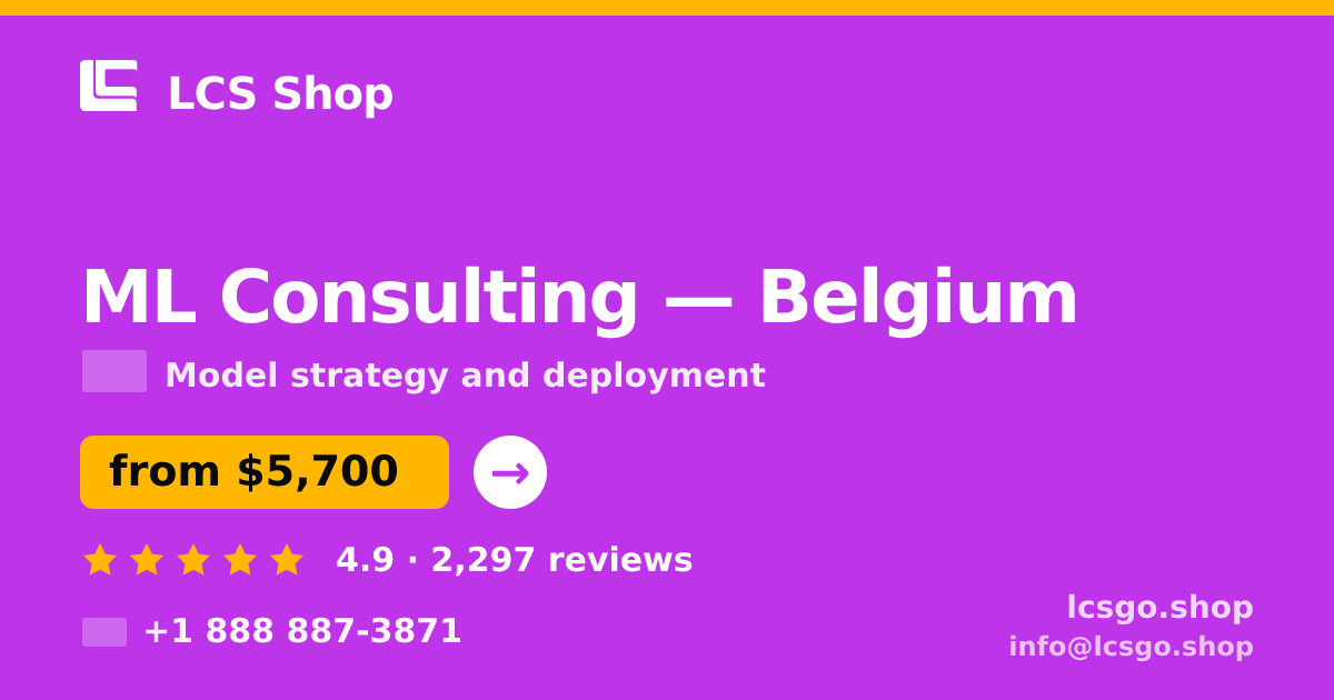 ML Consulting in Antwerp — from $5,300, rated 4.8/5 by 3425 clients. LCS Shop.