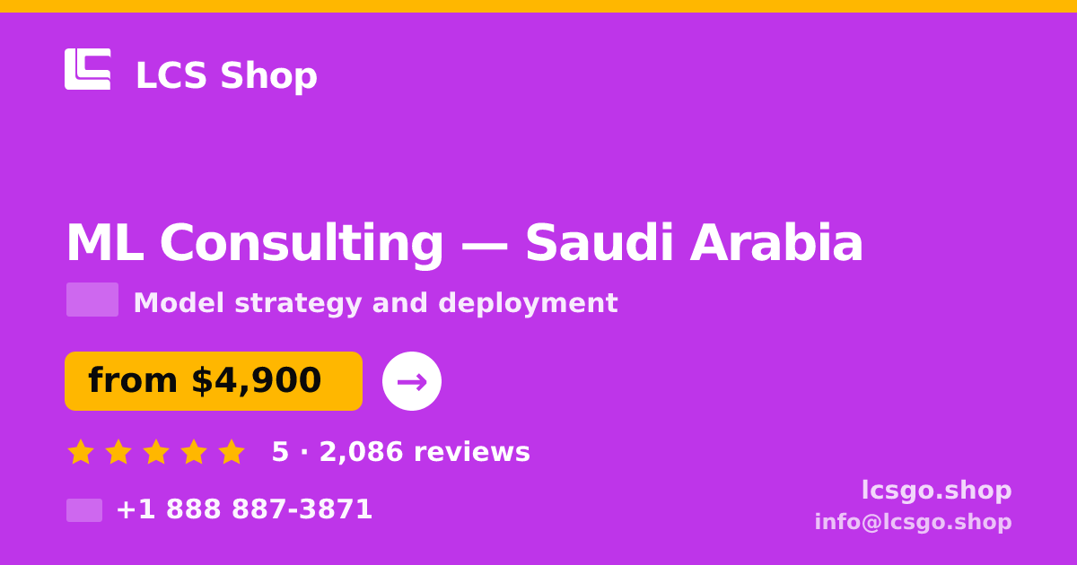 ML Consulting in Jeddah — from $7,200, rated 4.6/5 by 2773 clients. LCS Shop.
