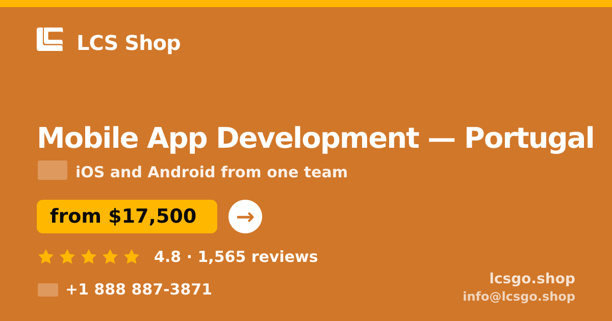 Mobile App Development in Lisbon — from $13,000, rated 4.6/5 by 3276 clients. LCS Shop.