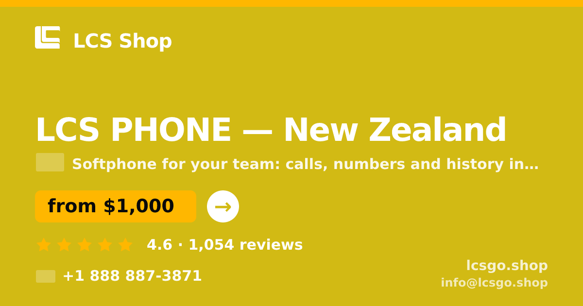 LCS PHONE in Auckland — from $1,100/mo, rated 4.9/5 by 3127 clients. LCS Shop.
