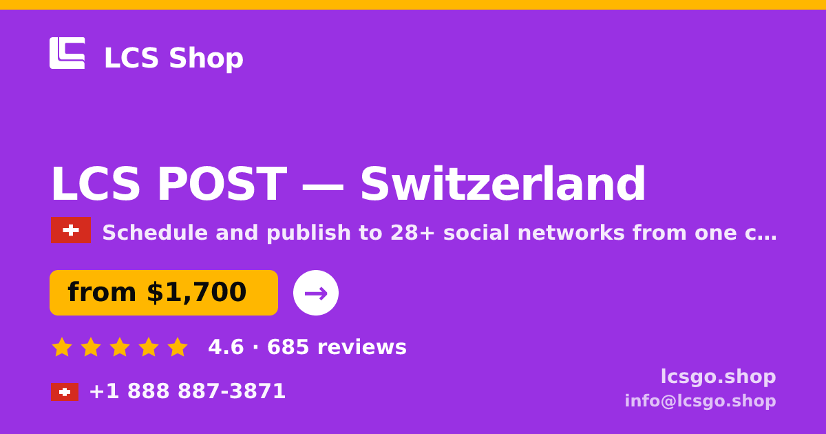 LCS POST in Basel — from $1,900/mo, rated 4.9/5 by 620 clients. LCS Shop.