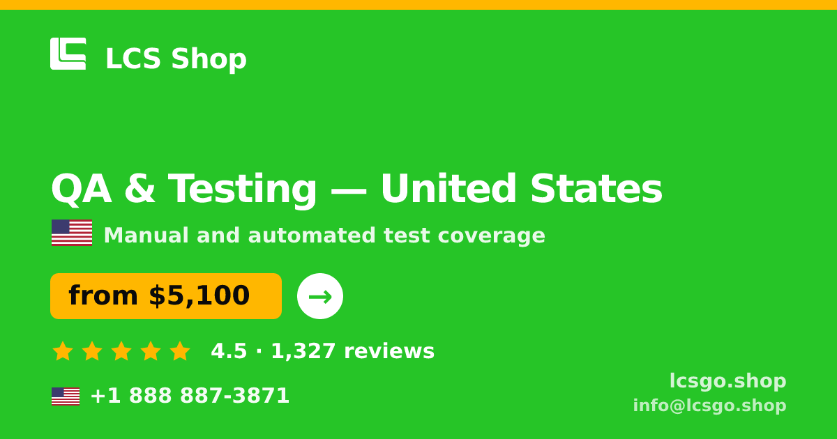 QA & Testing in Indianapolis — from $4,000, rated 4.9/5 by 1857 clients. LCS Shop.