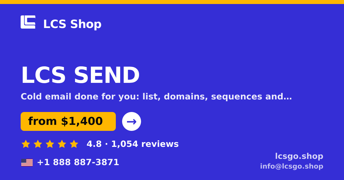 LCS SEND in the USA — from $1,400/mo, rated 4.8/5 by 1054 clients. LCS Shop.