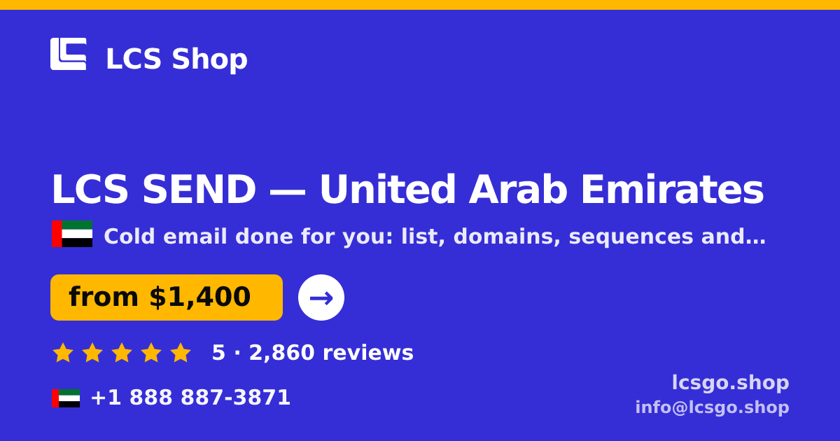 LCS SEND in Abu Dhabi — from $1,600/mo, rated 4.9/5 by 757 clients. LCS Shop.