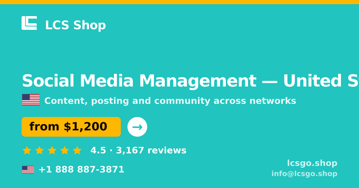 Social Media Management in Denver — from $1,300/mo, rated 4.9/5 by 1541 clients. LCS Shop.