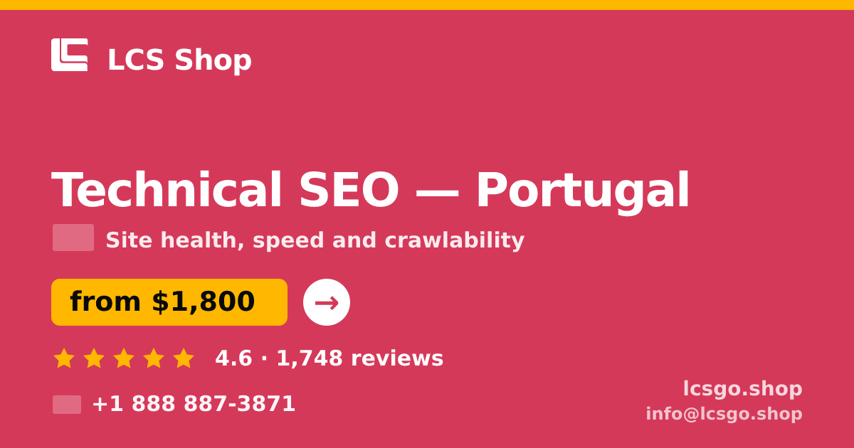 Technical SEO in Porto — from $1,600, rated 4.6/5 by 3022 clients. LCS Shop.