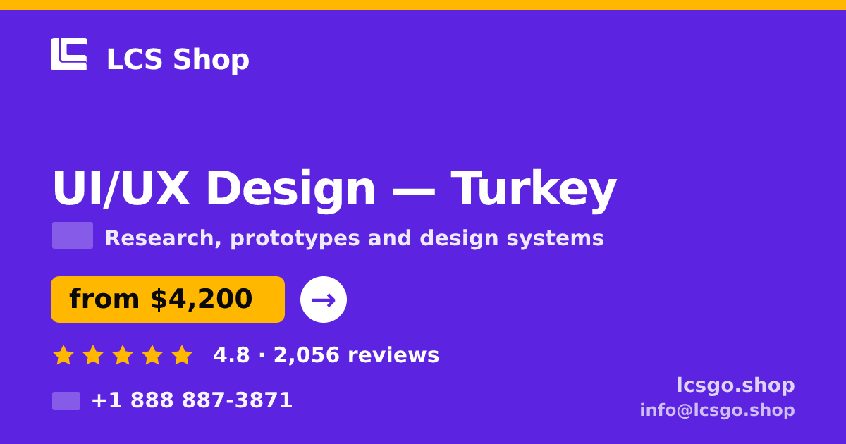 UI/UX Design in Istanbul — from $3,500, rated 4.9/5 by 1796 clients. LCS Shop.