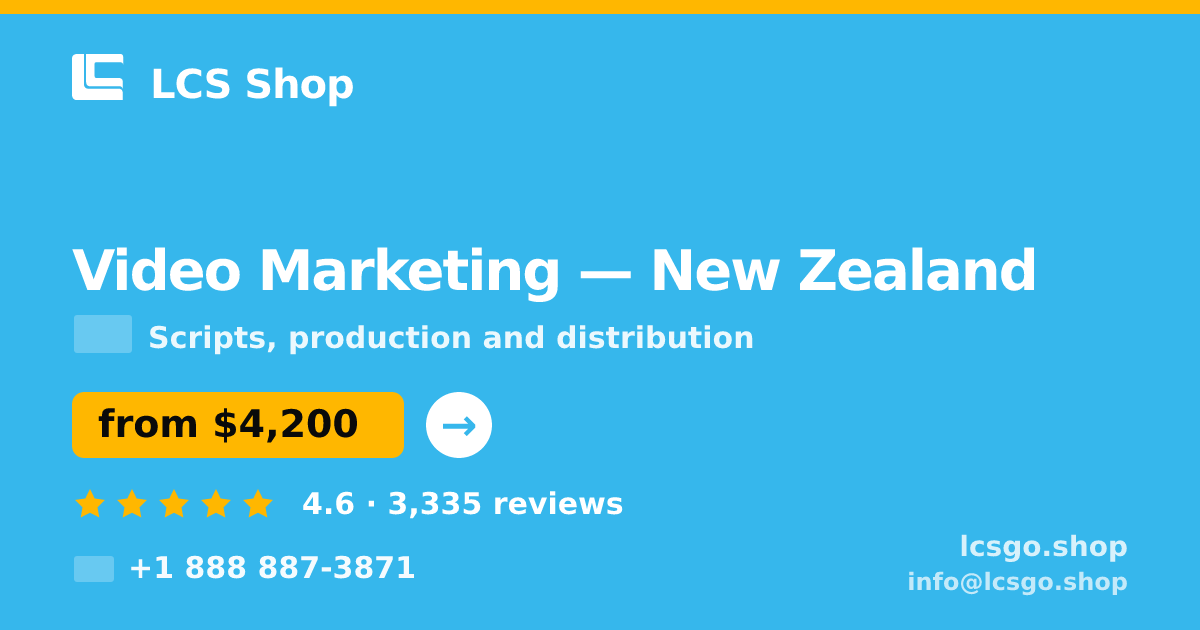 Video Marketing in Christchurch — from $3,000, rated 5/5 by 3127 clients. LCS Shop.